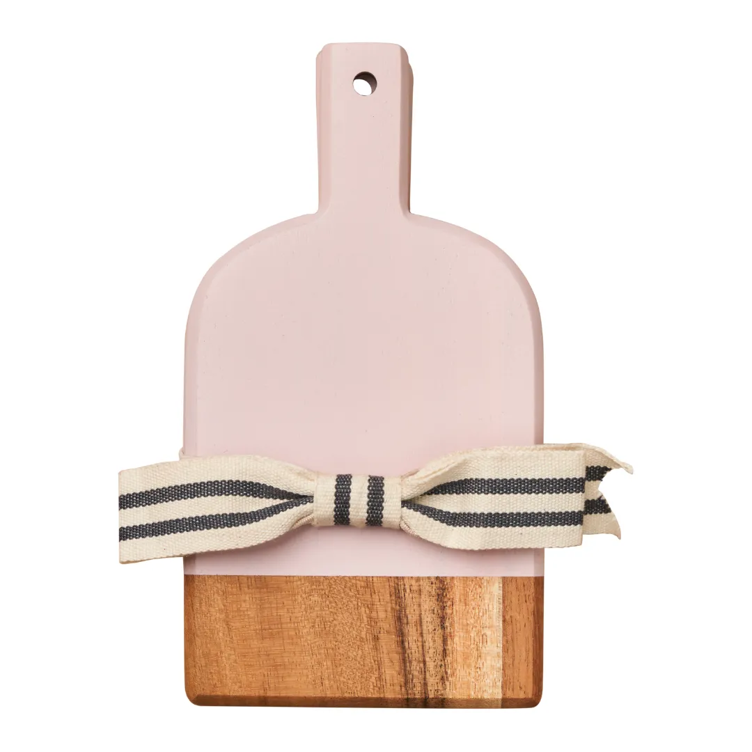 Acacia Heirloom Mini Cheese Board  8x4.25" : Pink