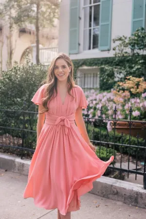Adult Chiffon Short Bridesmaid Gown with Sleeves