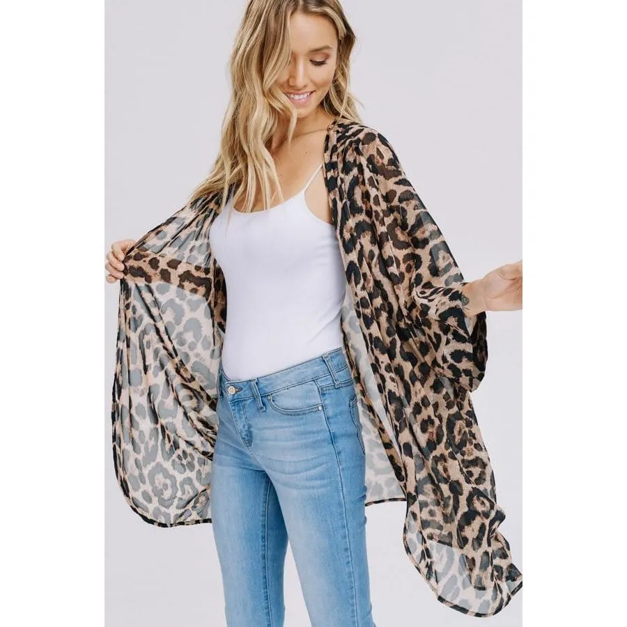 Animal Print Kimono