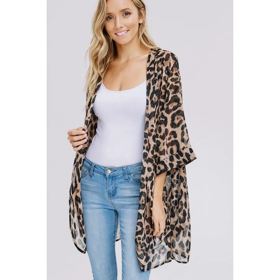 Animal Print Kimono