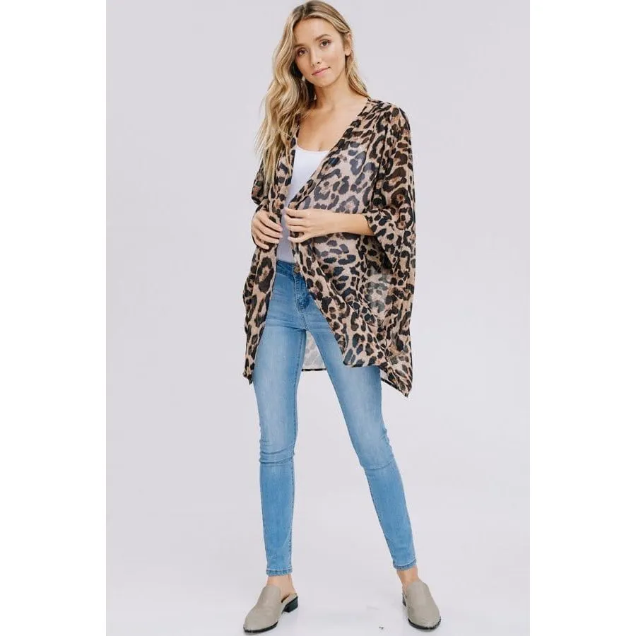 Animal Print Kimono