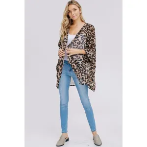 Animal Print Kimono