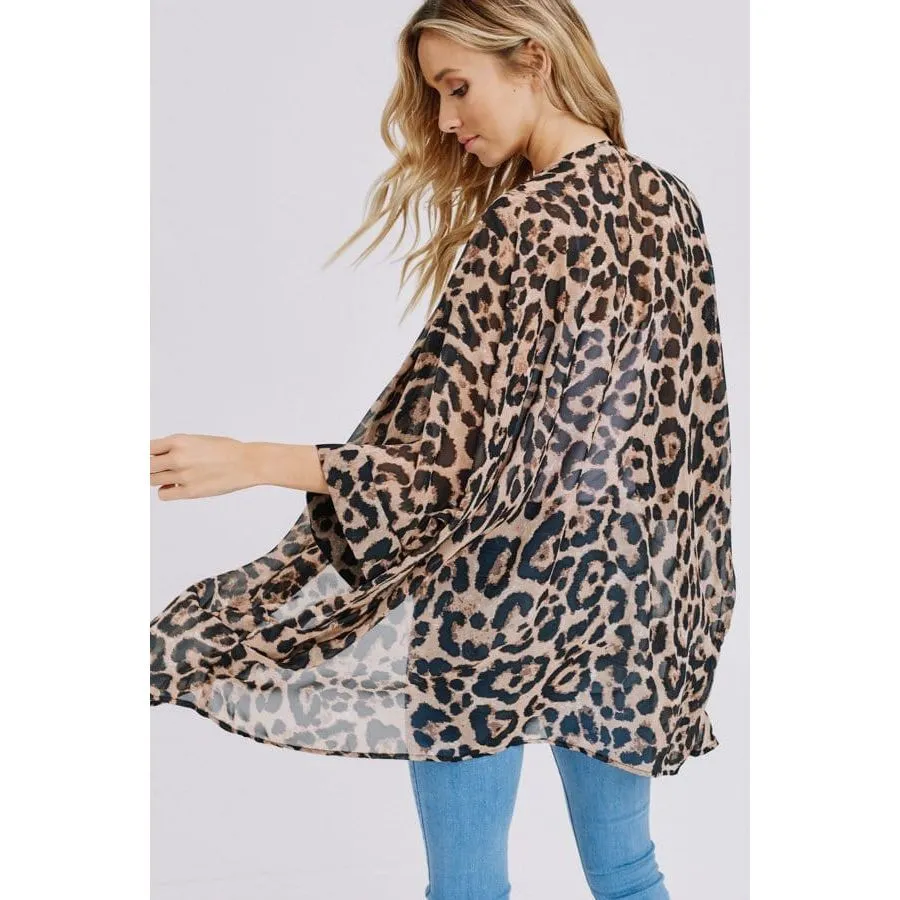 Animal Print Kimono