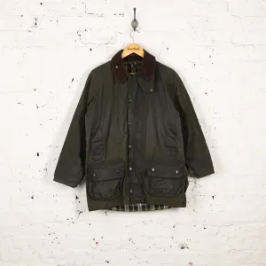 Barbour Beaufort Wax Jacket Coat - Green - S