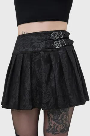 Bat Girl Skirt - Black Lily -