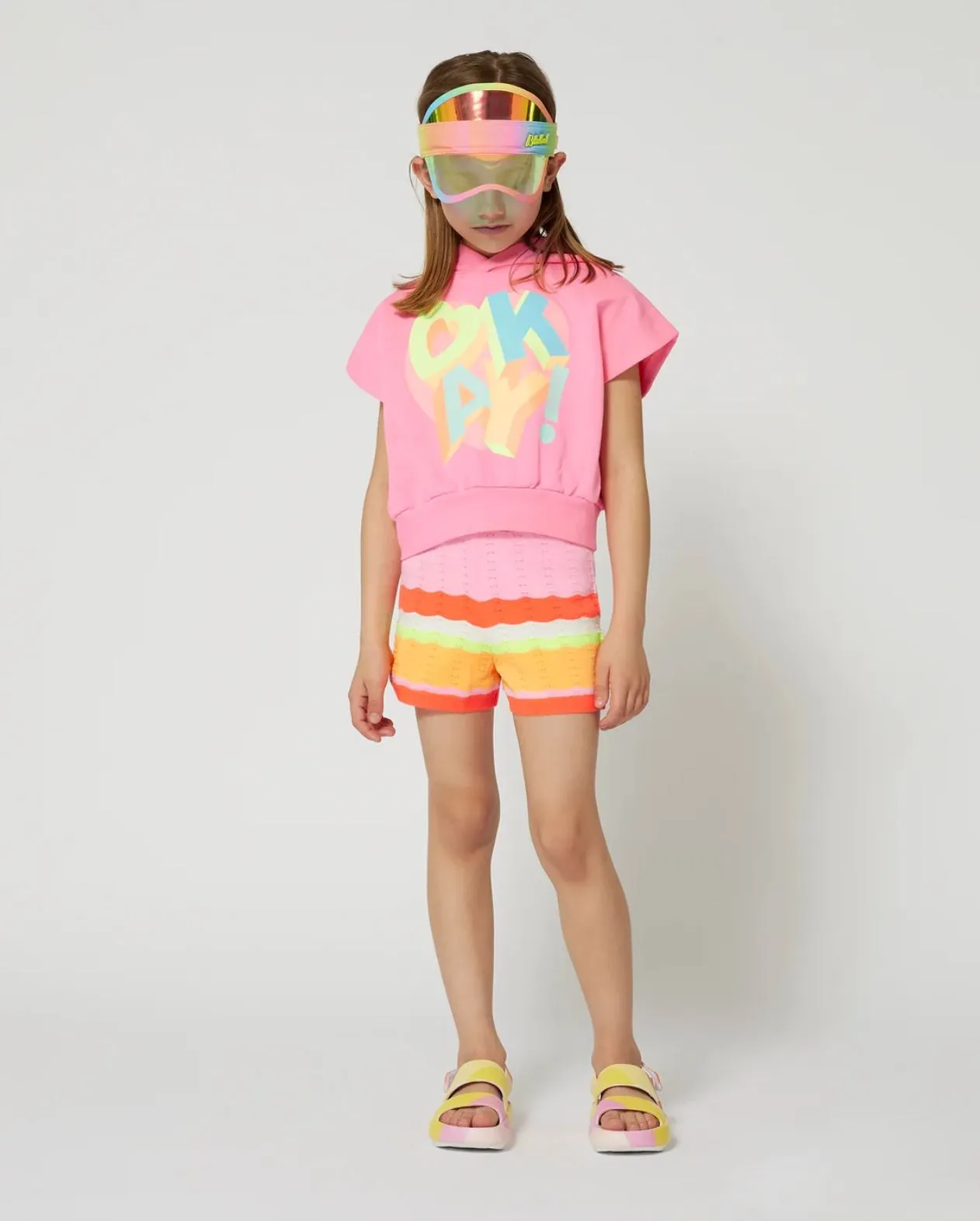 Billieblush Knit Striped Shorts