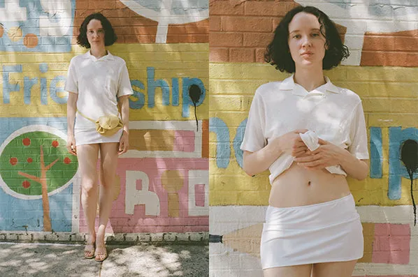 BISOU SKIRT, OPTIC WHITE