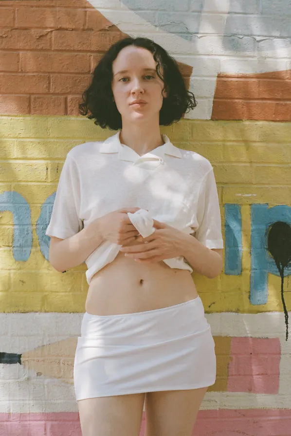 BISOU SKIRT, OPTIC WHITE