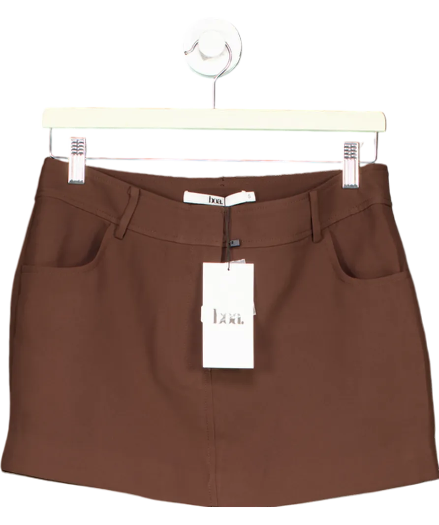 BOA Brown Mid Rise Effortless Mini Skirt UK S