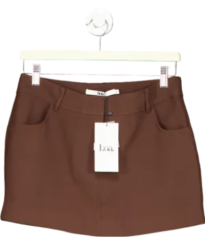BOA Brown Mid Rise Effortless Mini Skirt UK S