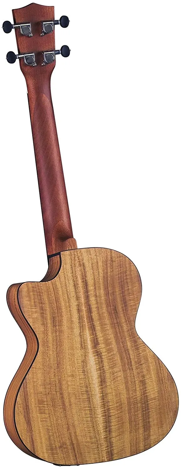 Brand new Diamond Head DU-350TCE Flamed Acacia Acoustic-Electric Cutaway Tenor Uke with Bag! Retails $270 