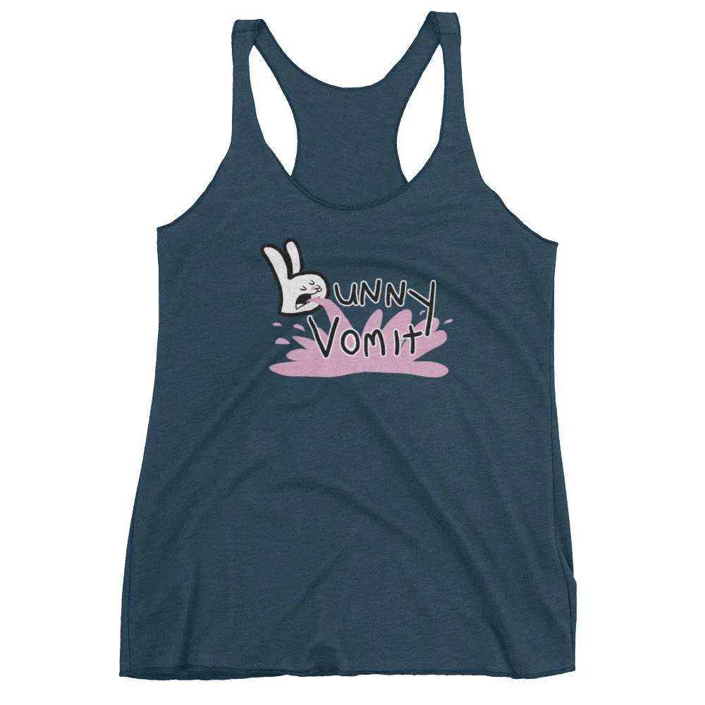 Bunny Vomit Logo Racerback Tank Top