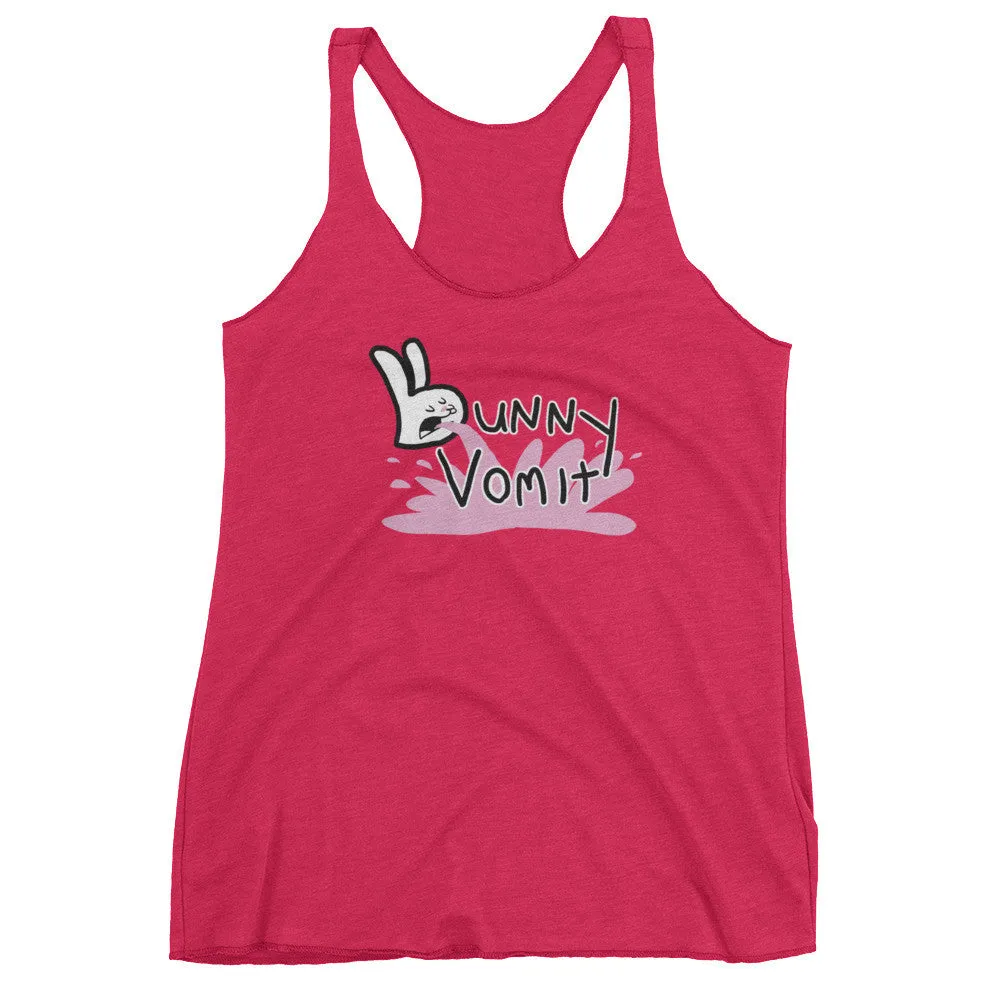 Bunny Vomit Logo Racerback Tank Top