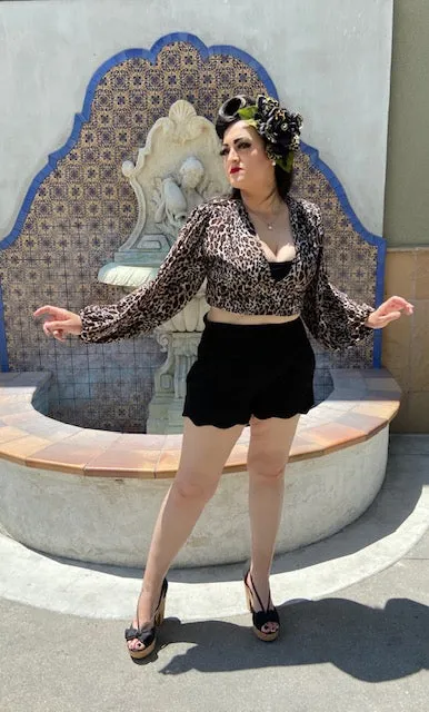 Camila Blouse -  Leopard