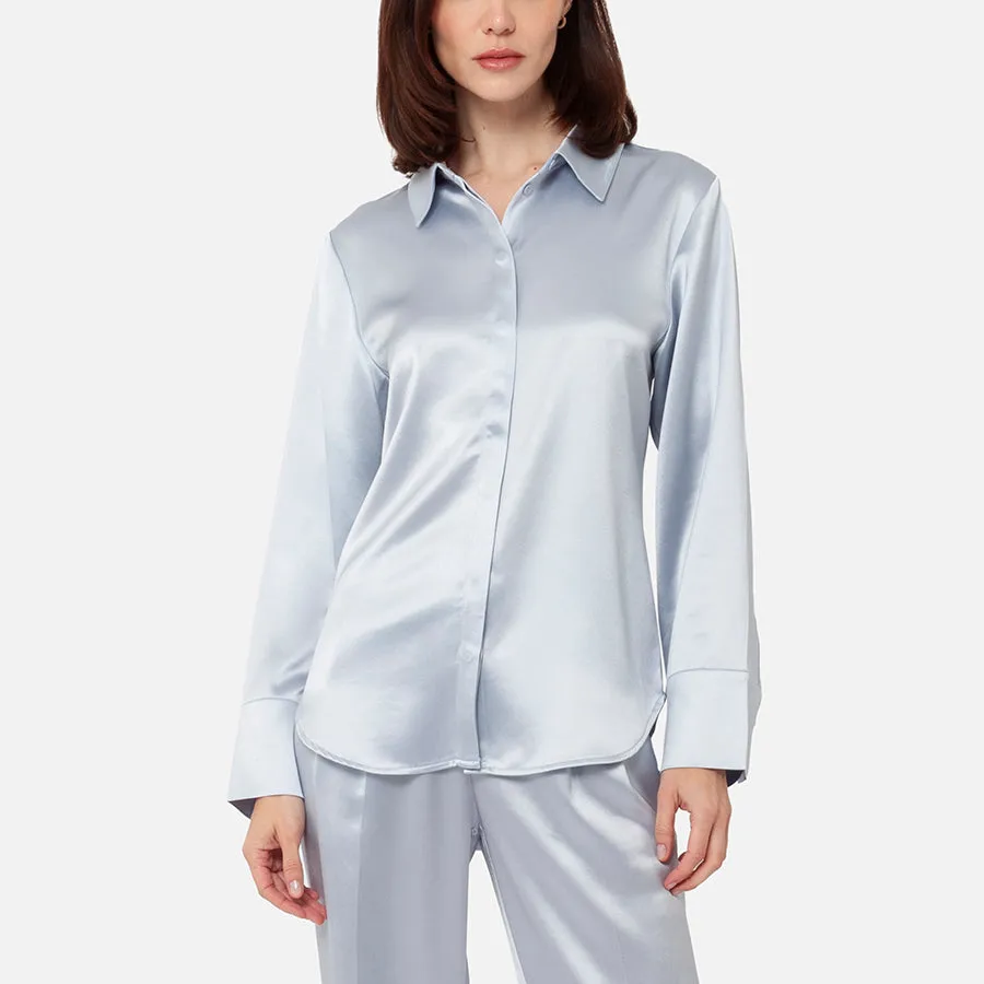 Camisa de botones de Satin