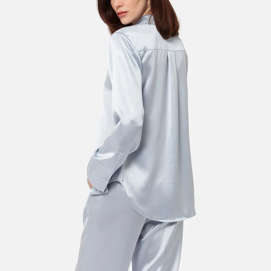 Camisa de botones de Satin