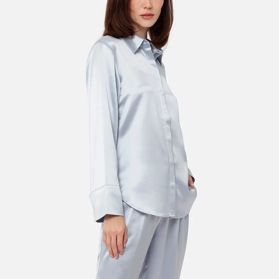 Camisa de botones de Satin