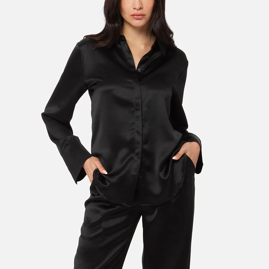 Camisa de botones de Satin