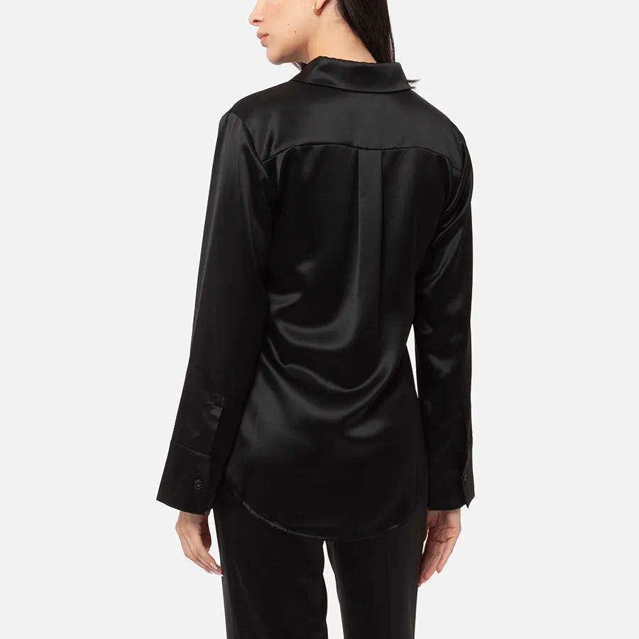 Camisa de botones de Satin