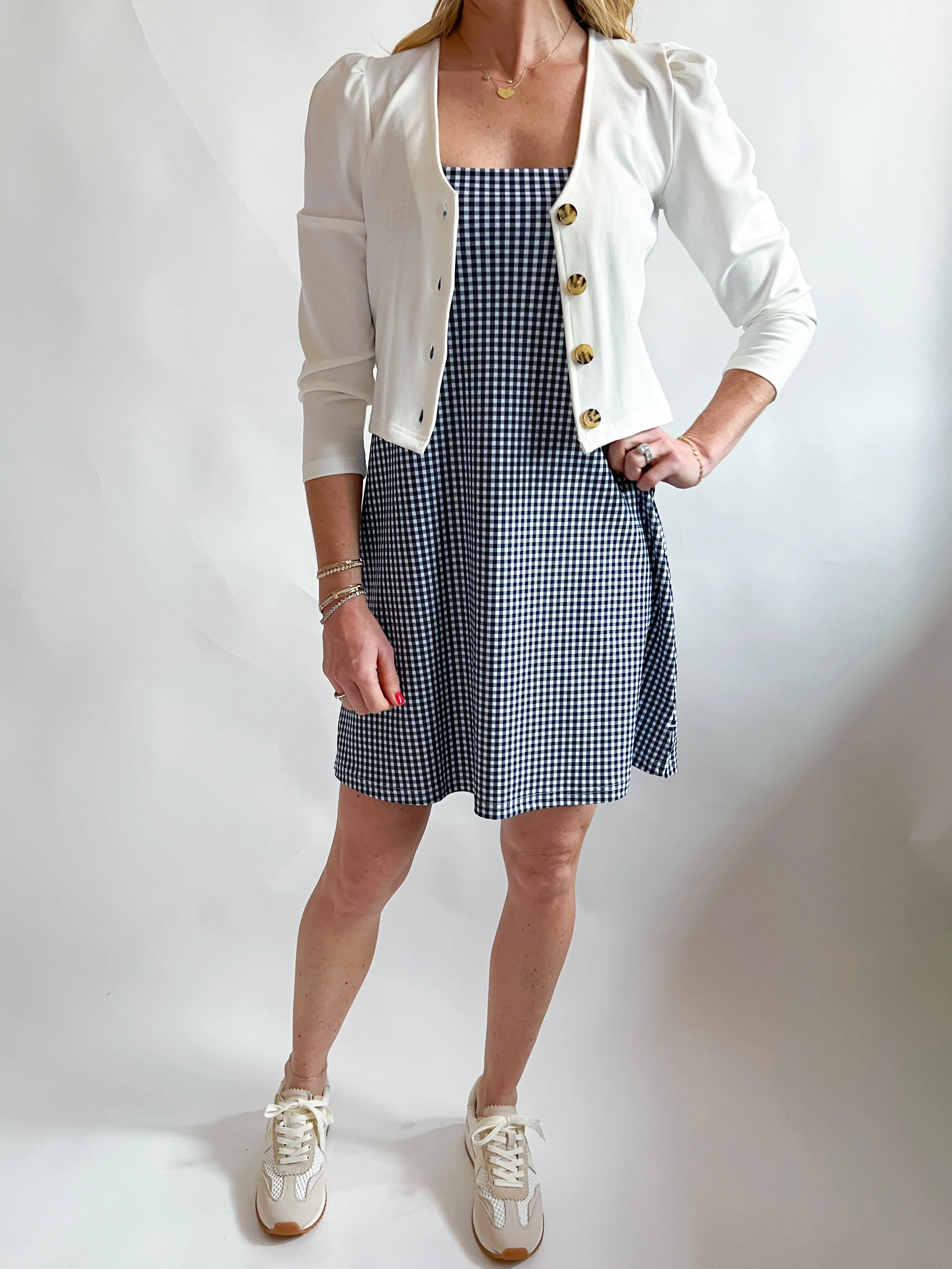 Carol Gingham Mini Dress