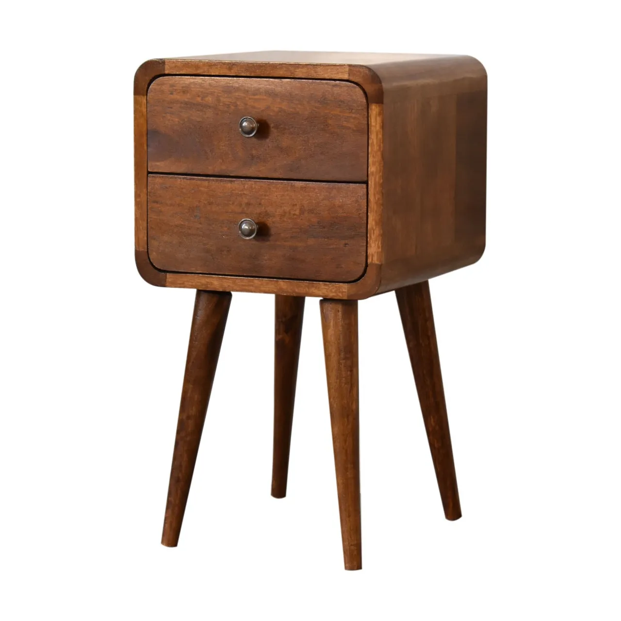 Century Chestnut Narrow Bedside Table