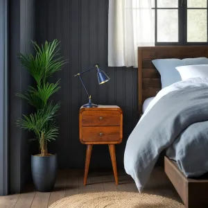 Century Chestnut Narrow Bedside Table