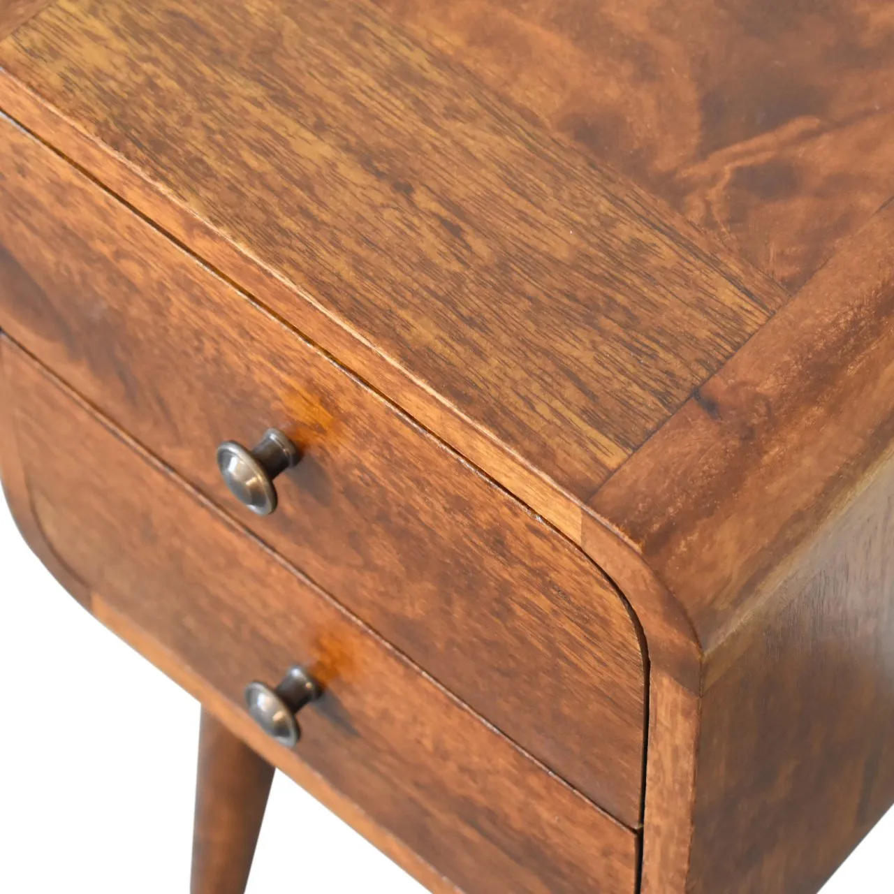 Century Chestnut Narrow Bedside Table