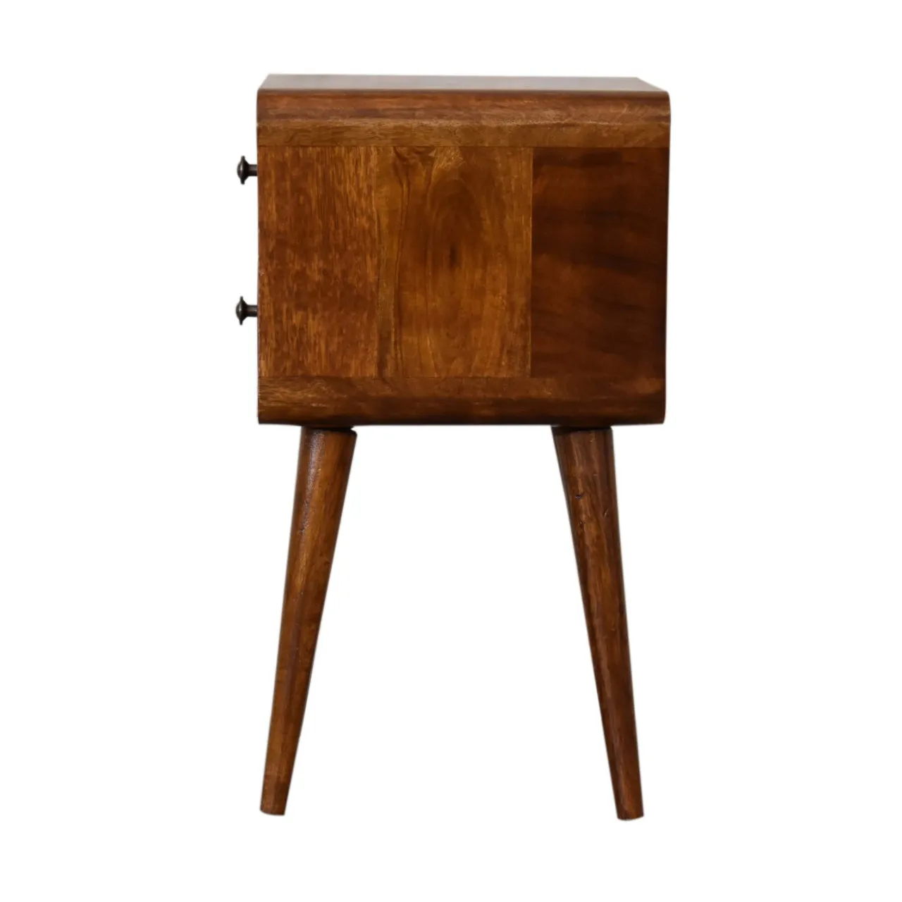 Century Chestnut Narrow Bedside Table