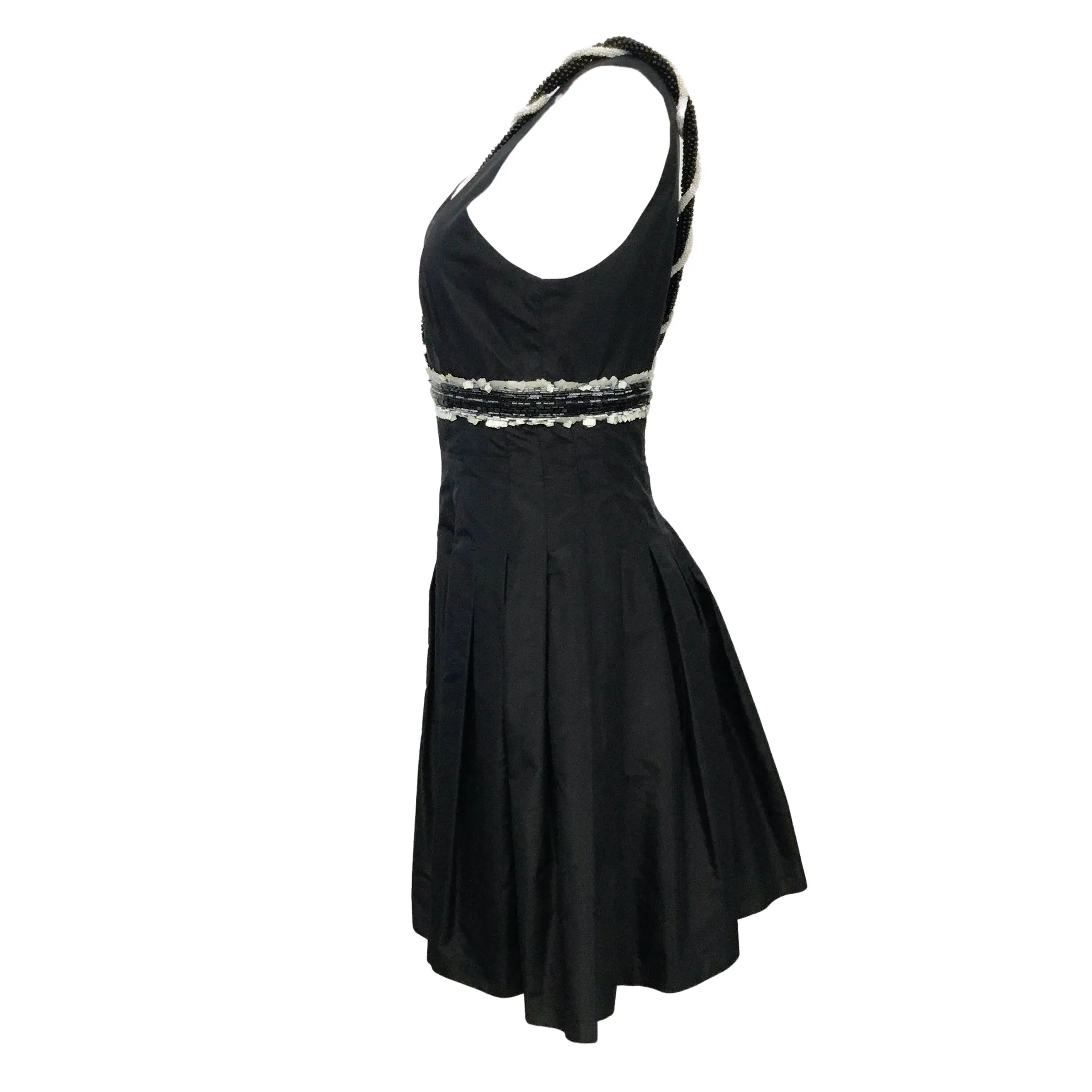 Chanel Black Beaded & Sequined Sleeveless Cocktail Dress
