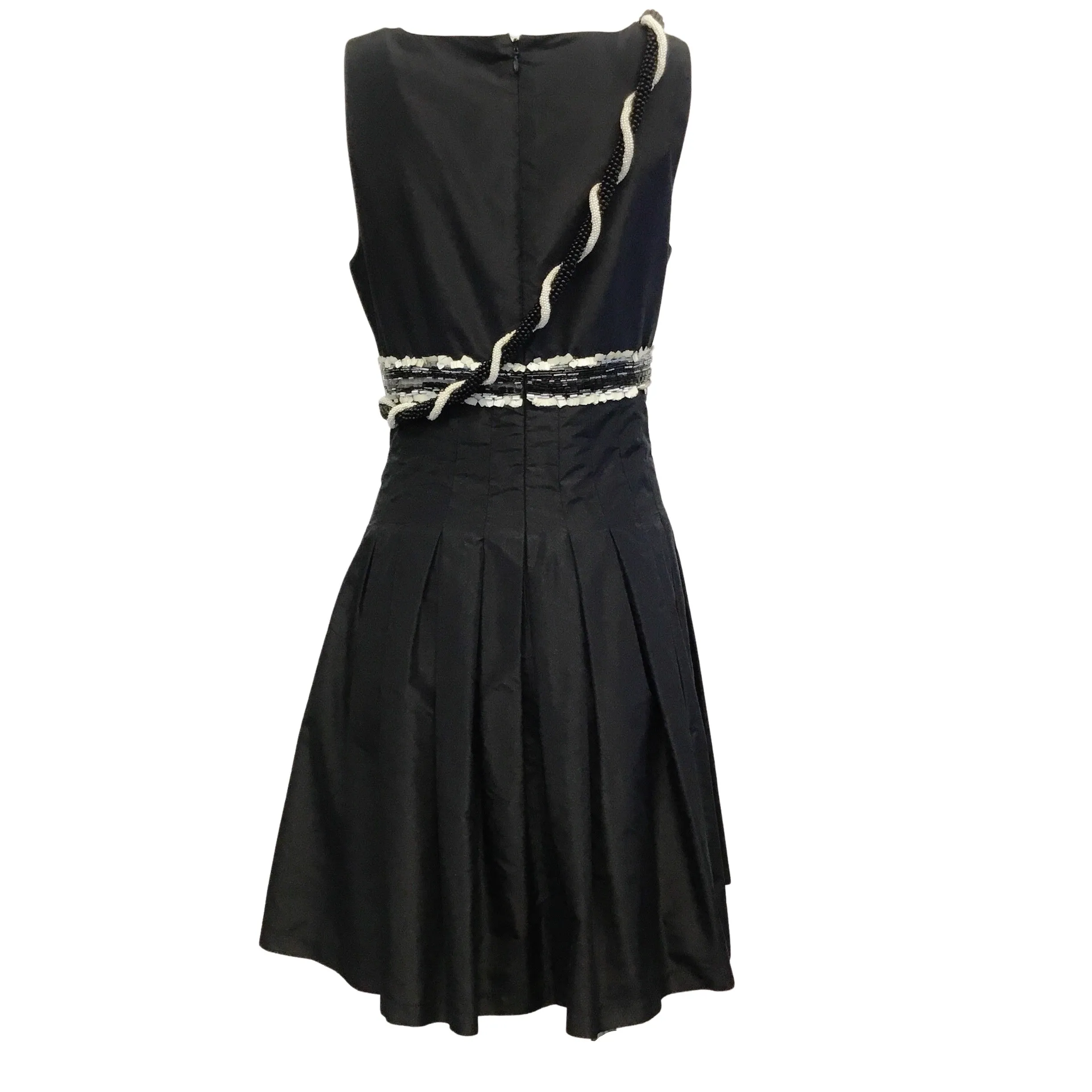 Chanel Black Beaded & Sequined Sleeveless Cocktail Dress