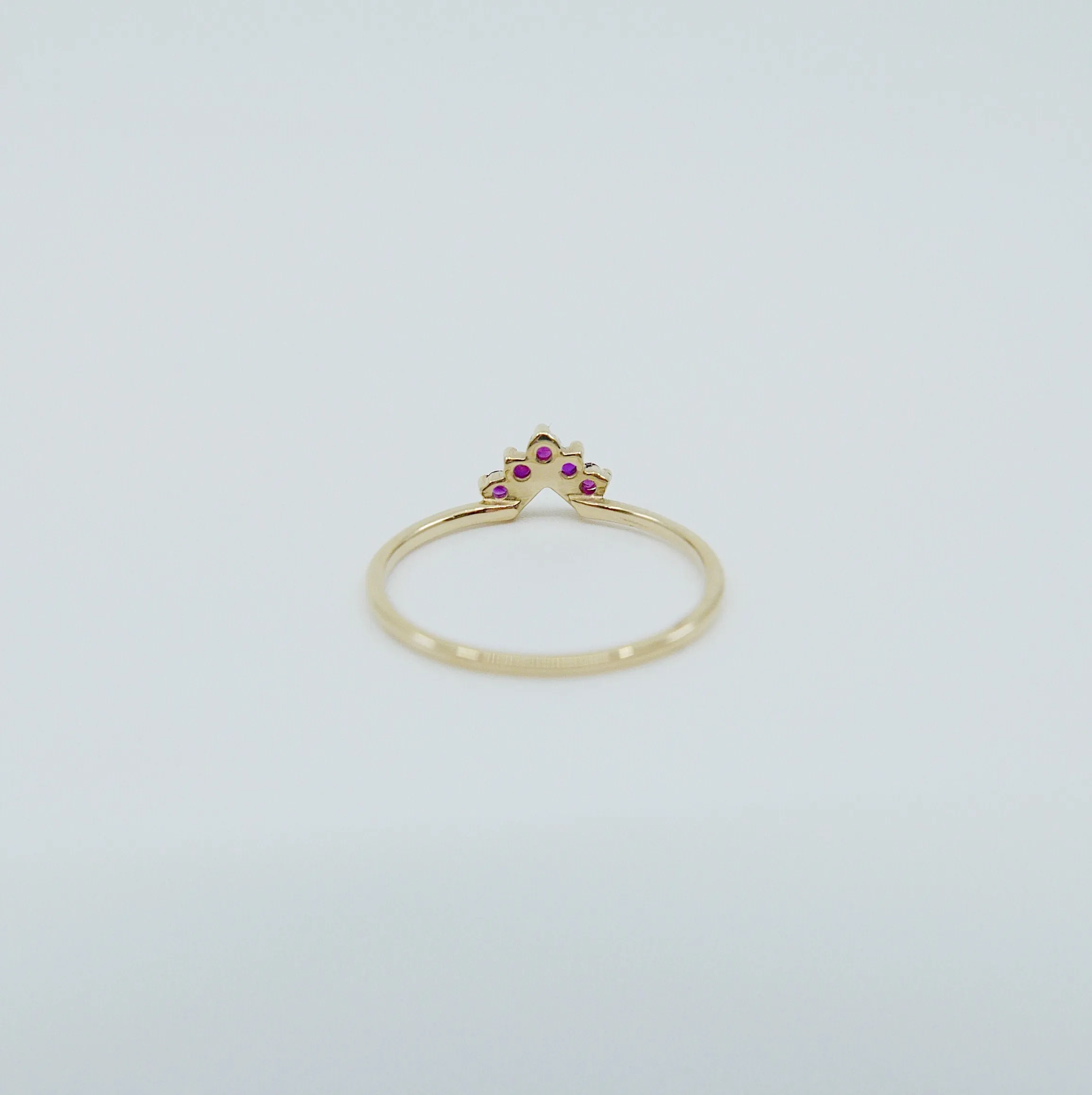 Chevron Ruby Ring