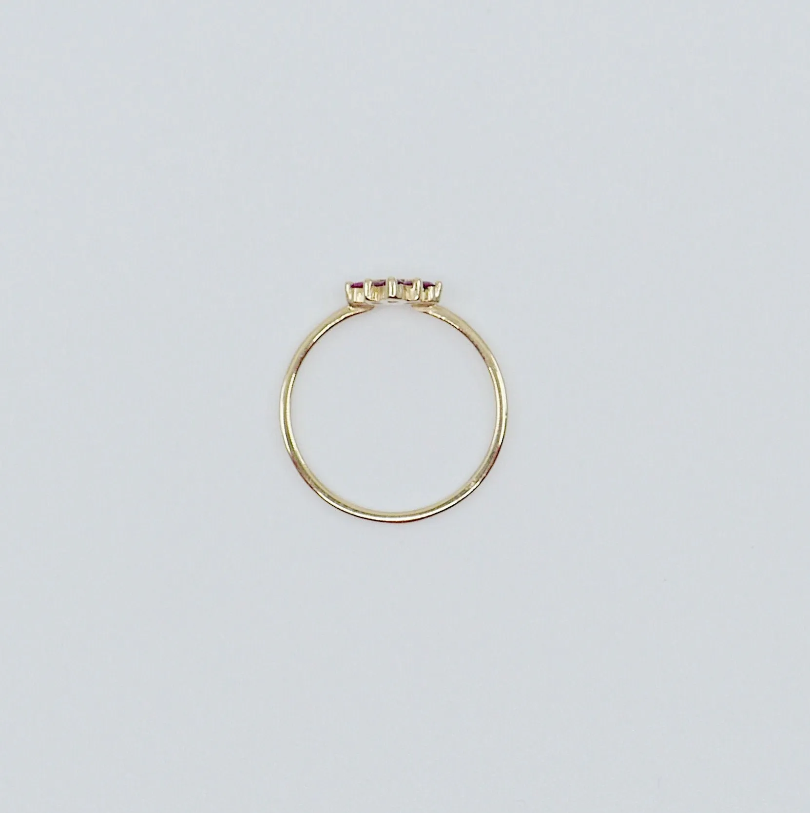 Chevron Ruby Ring