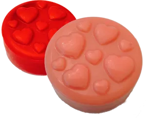 Chocolate Covered Oreos with Heart Imprints