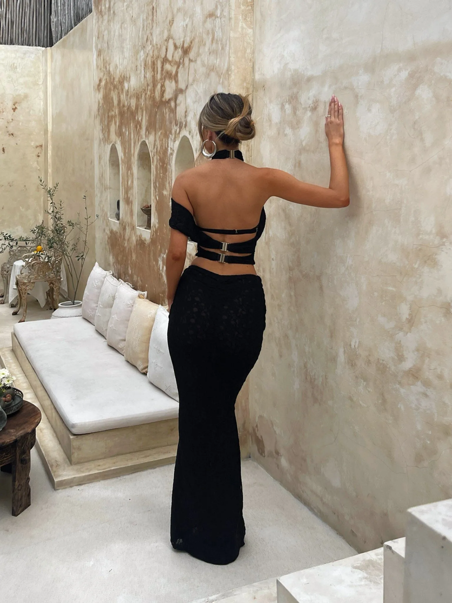 CHRISTINE MAXI DRESS BLACK