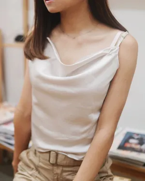Cowlneck Satin Cami