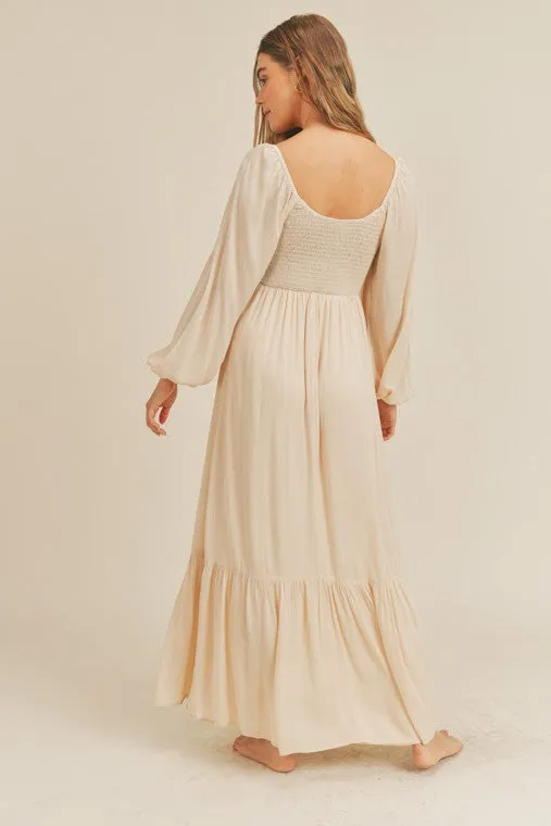 Crochet Detail Maxi Dress