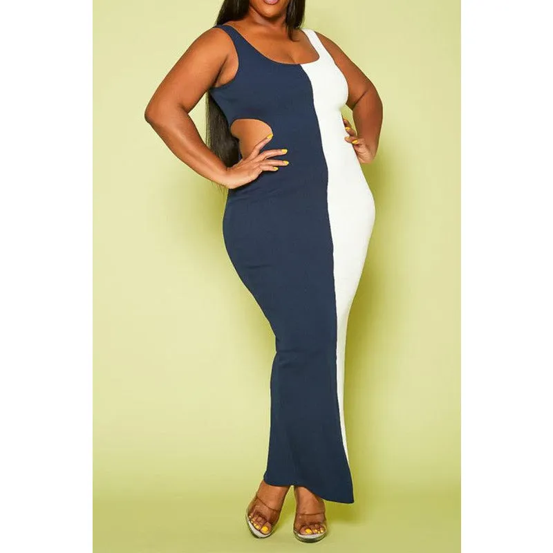 CURVY RIBBED MAXI