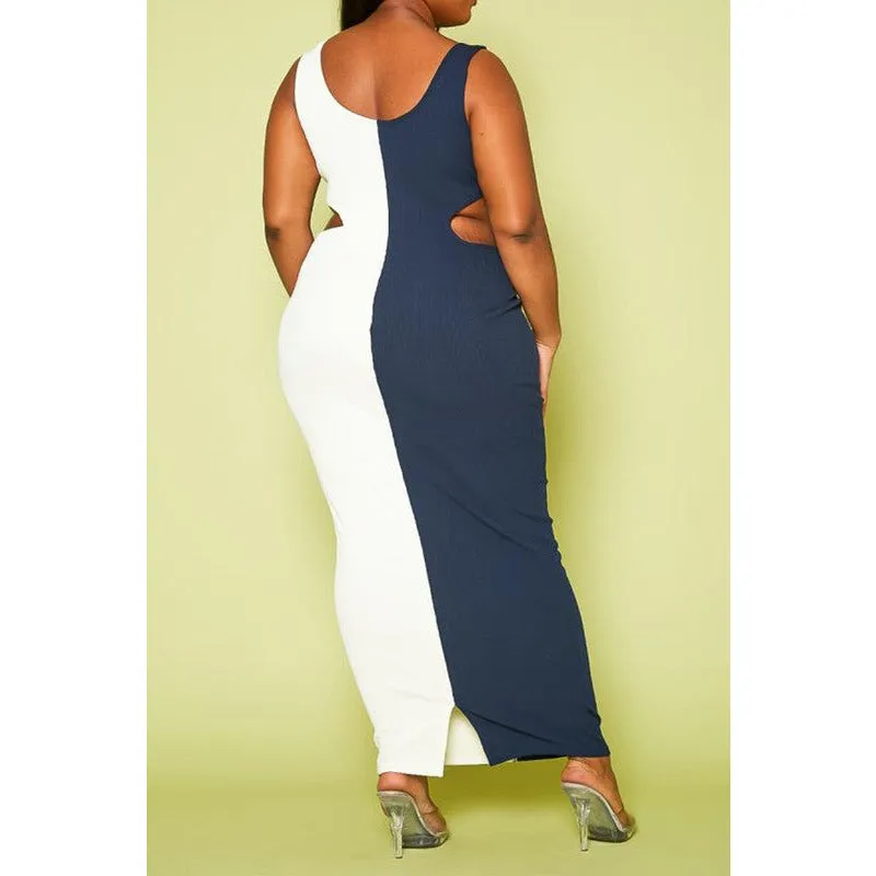 CURVY RIBBED MAXI