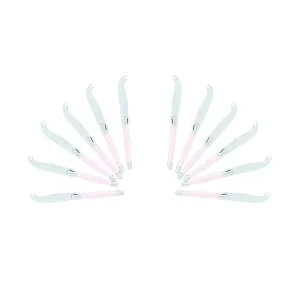 (D) Laguiole Mini Cheese Knife Set 6 Inch, Stainless Steel, Vintage (12, Pink)