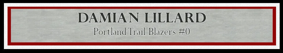 DAMIAN LILLARD AUTOGRAPHED FRAMED 16X20 PHOTO TRAIL BLAZERS BECKETT 197156