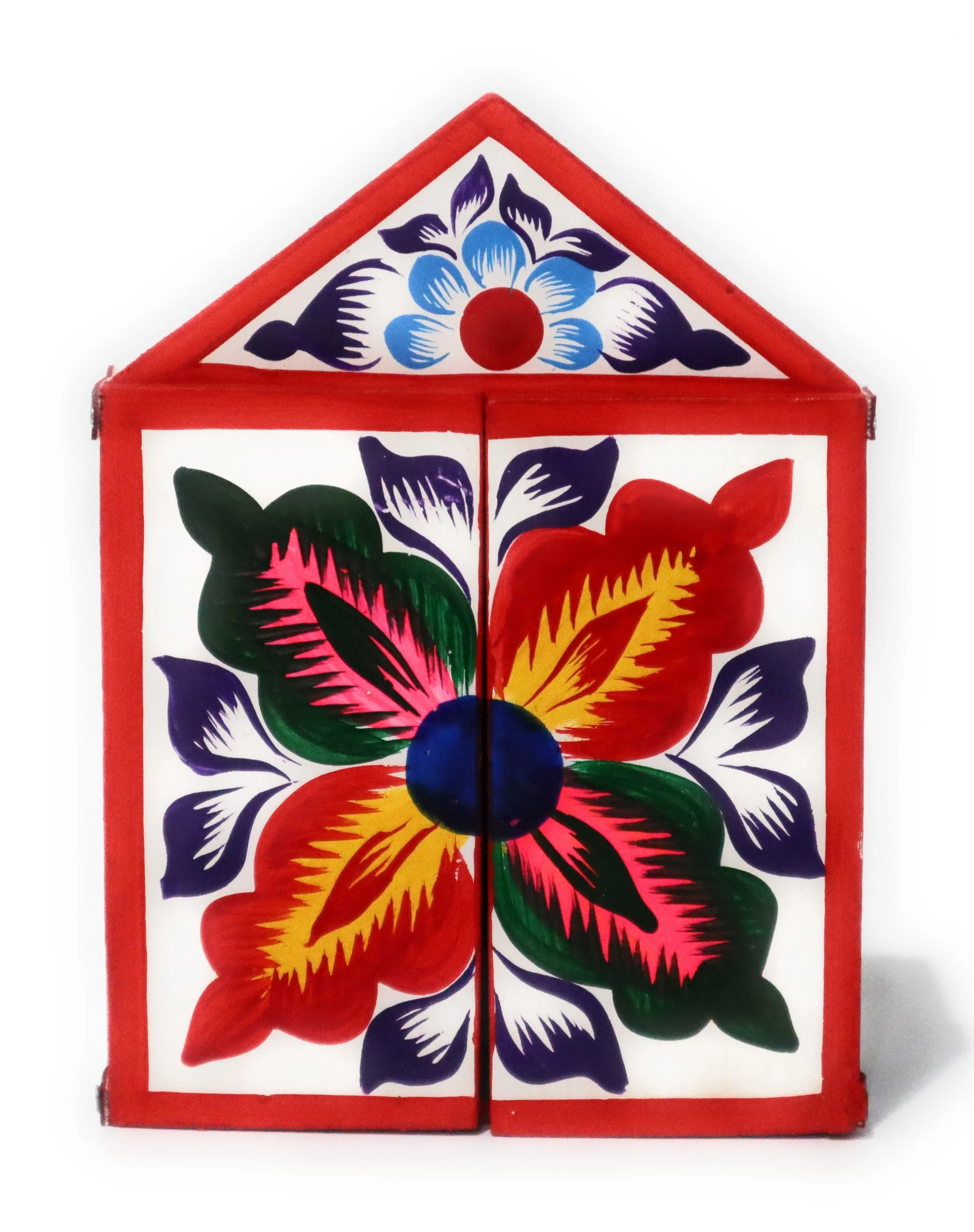 Diorama Retablo Box Regional Dancing Scene Multicolored Miniature 3" H x 2.40" W