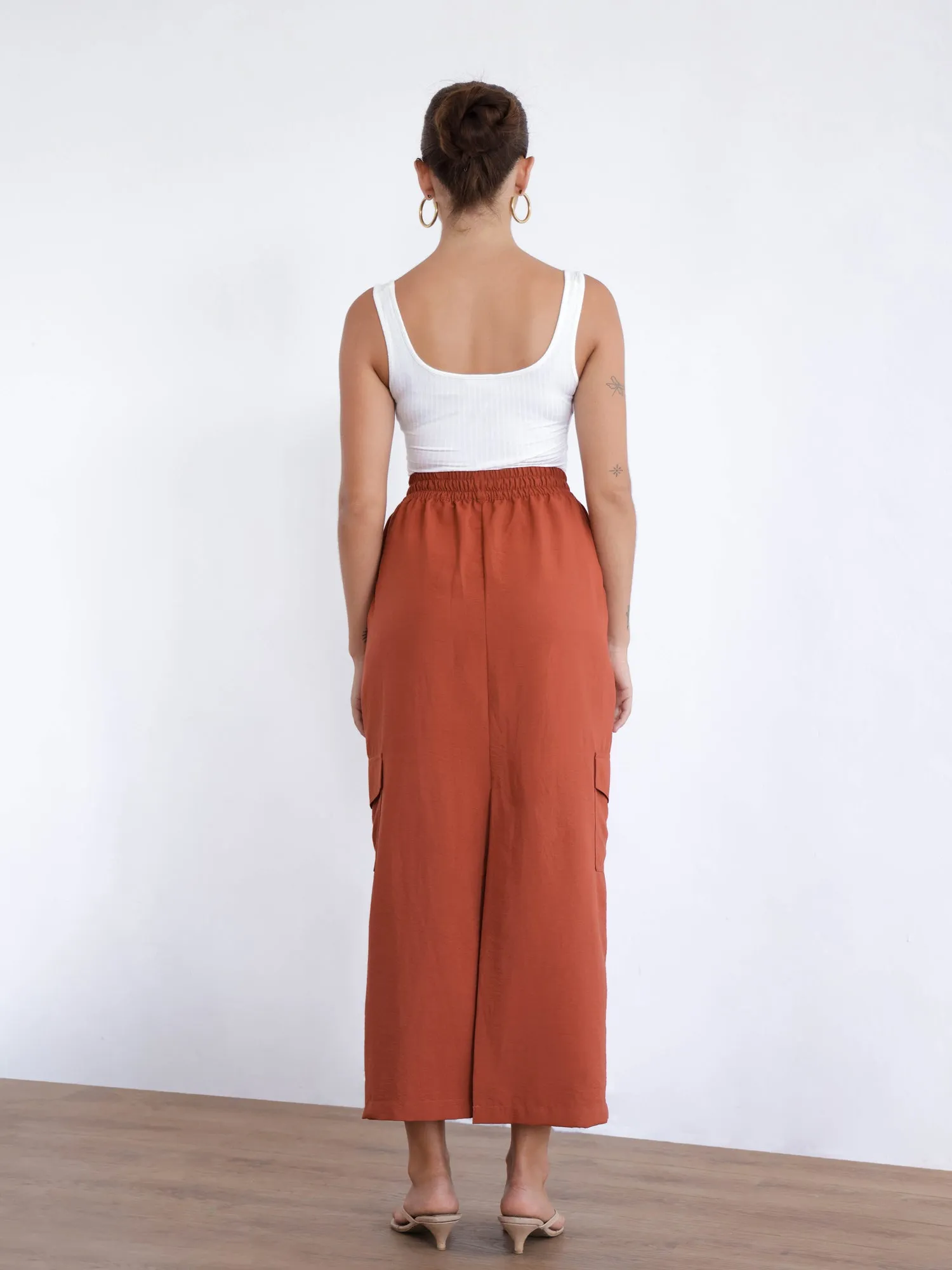 Draw String Maxi Cargo Skirt