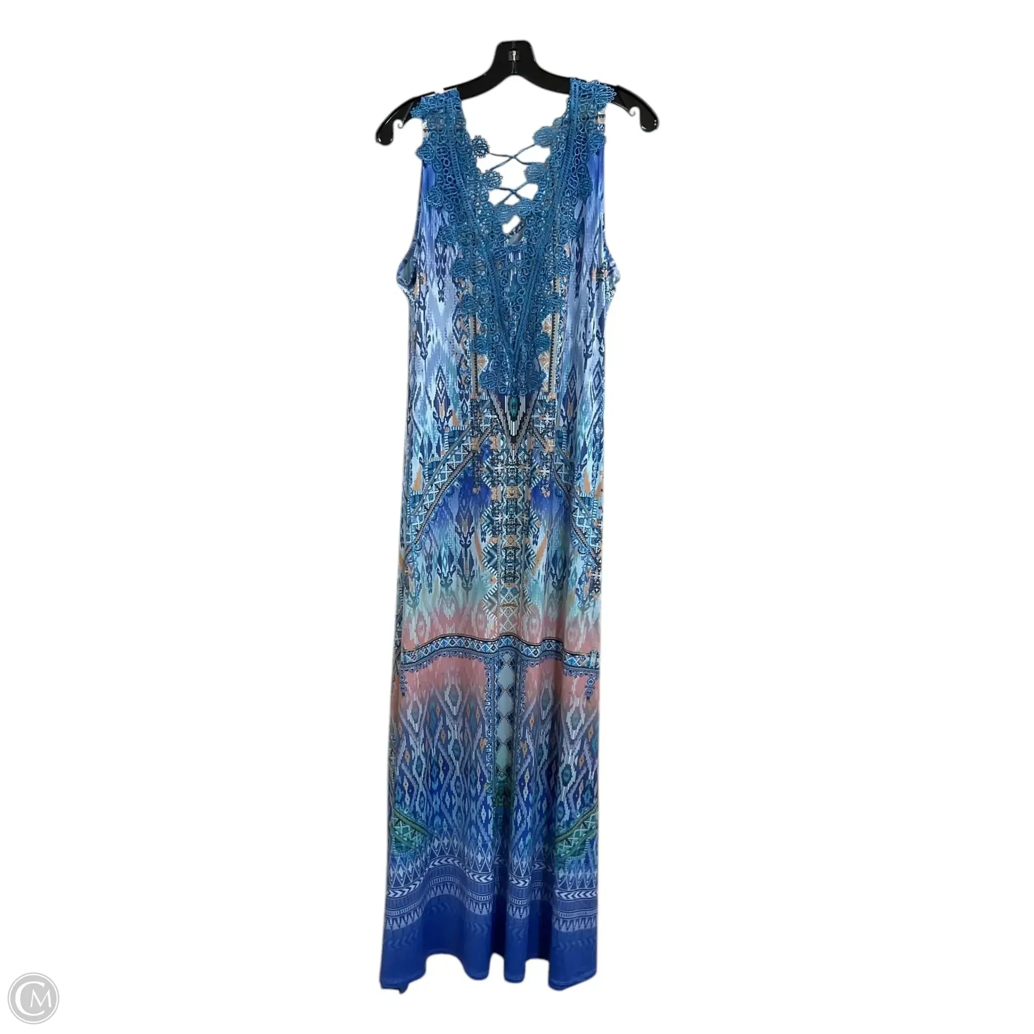 Dress Casual Maxi By One World In Blue, Size: 2x