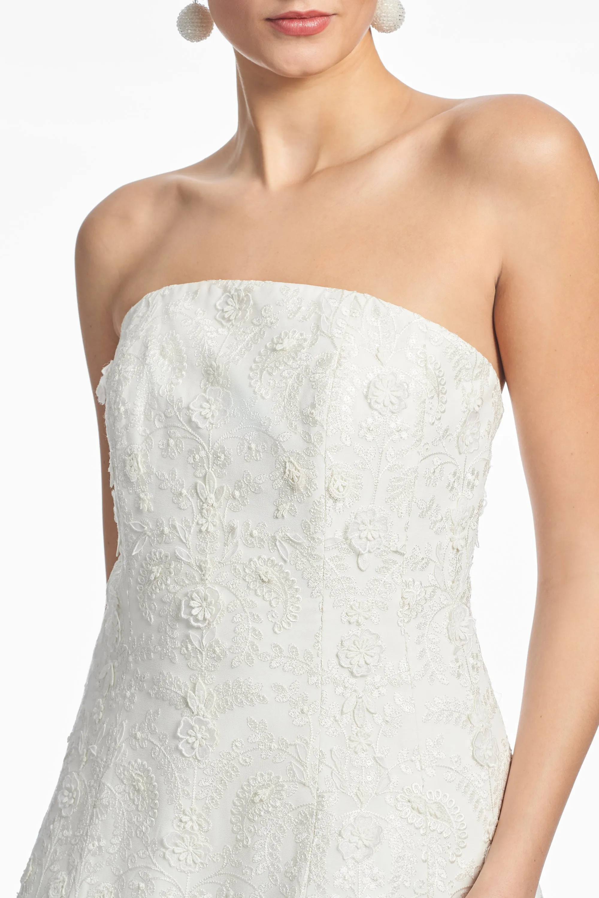 EMBELLISHED ALANNA DRESS - IVORY