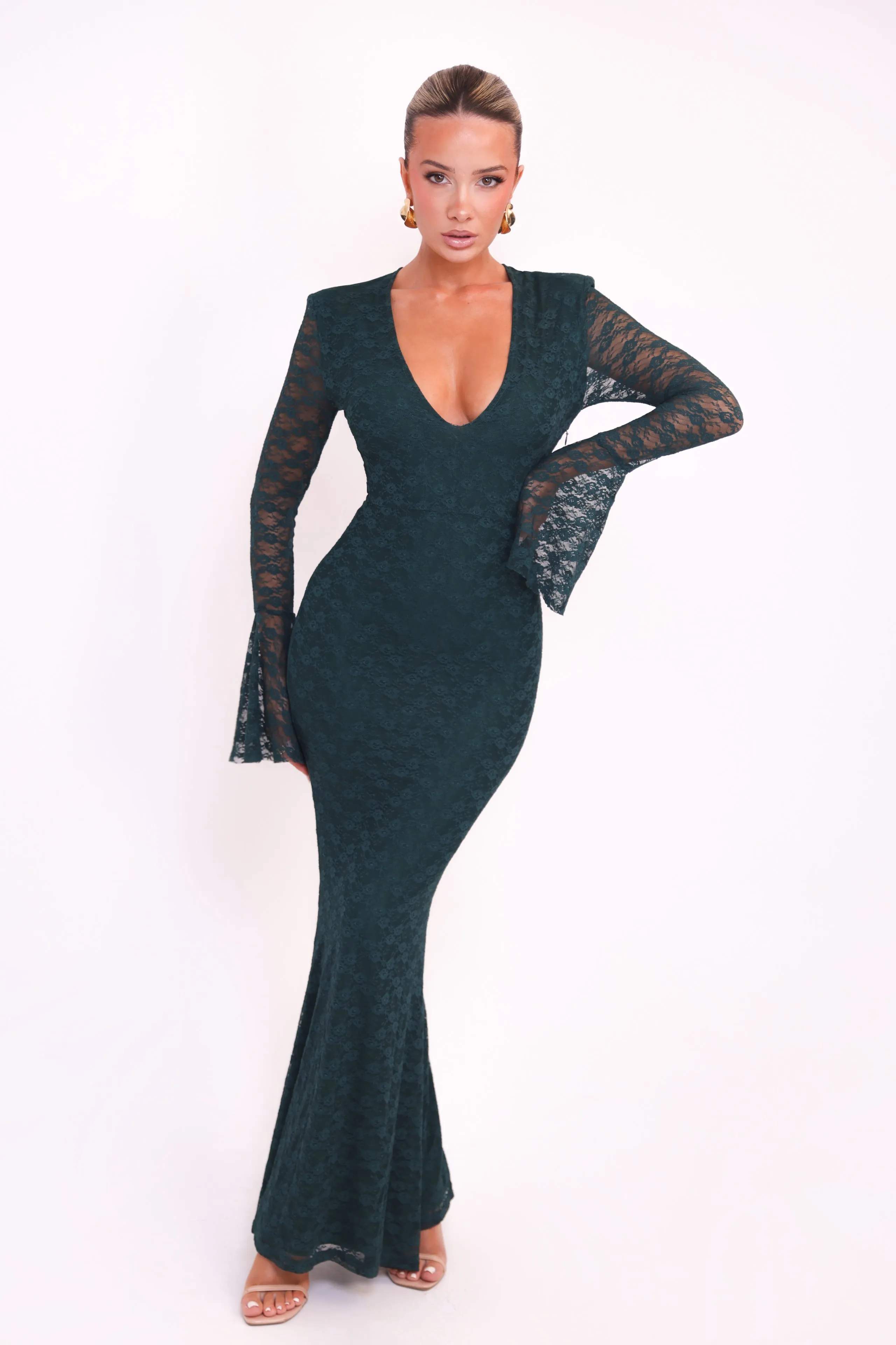 Emmelina Hunter Green Dress