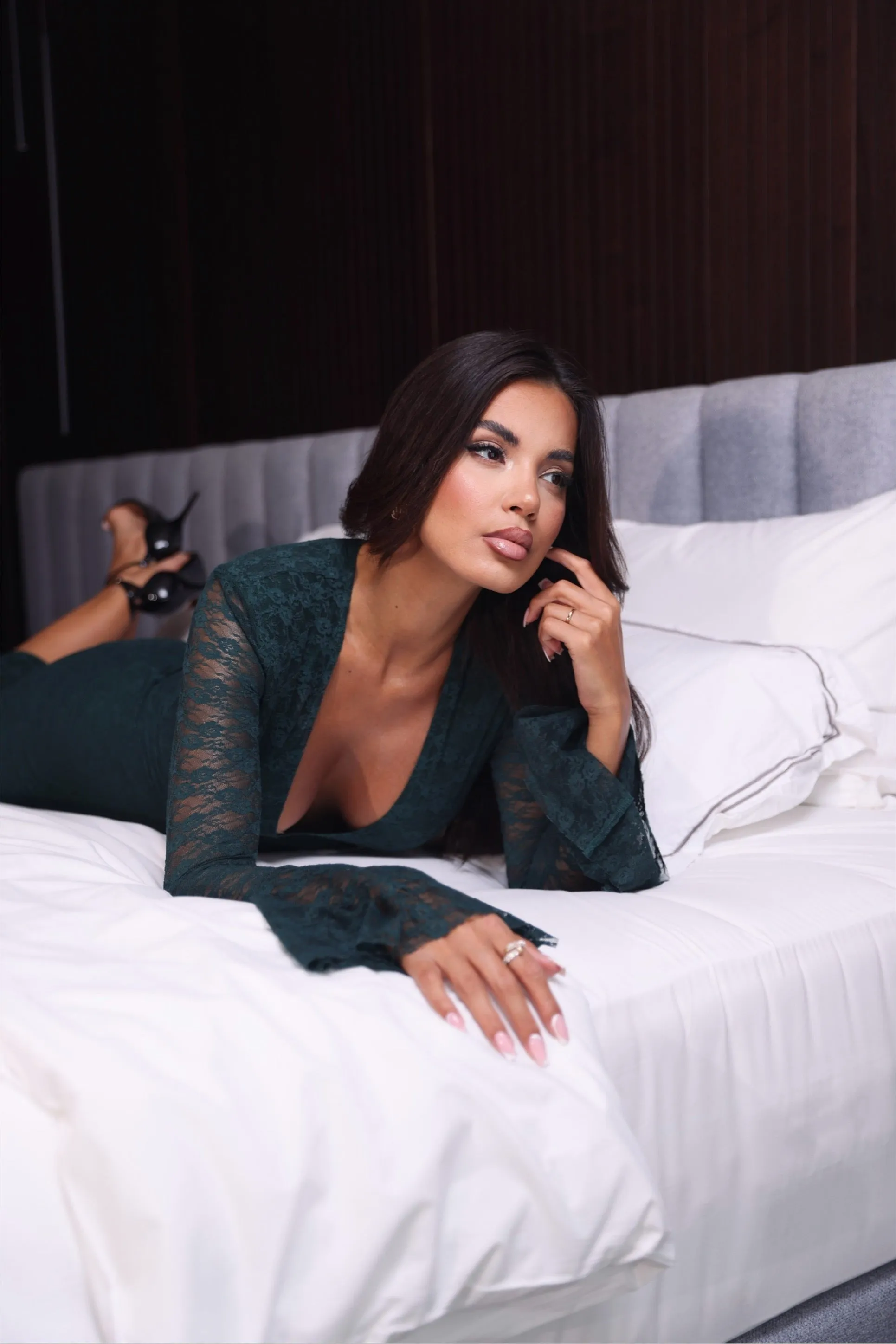 Emmelina Hunter Green Dress