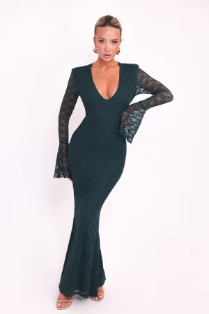 Emmelina Hunter Green Dress