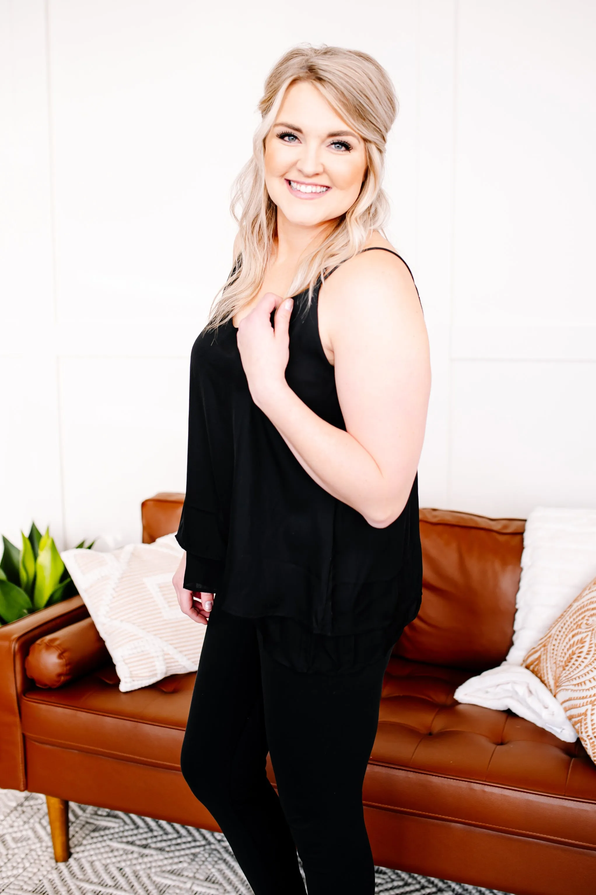 Enjoy The Best Black Sleeveless Top