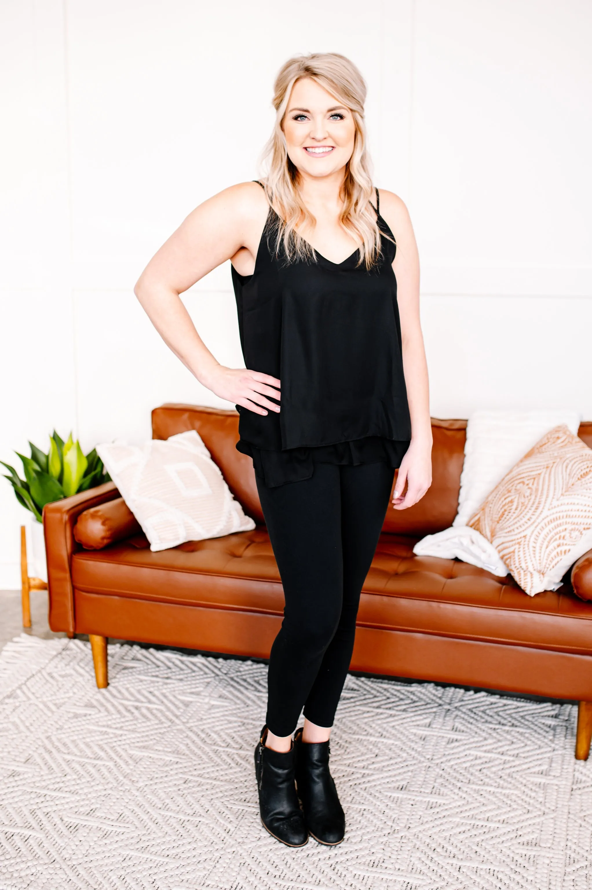 Enjoy The Best Black Sleeveless Top
