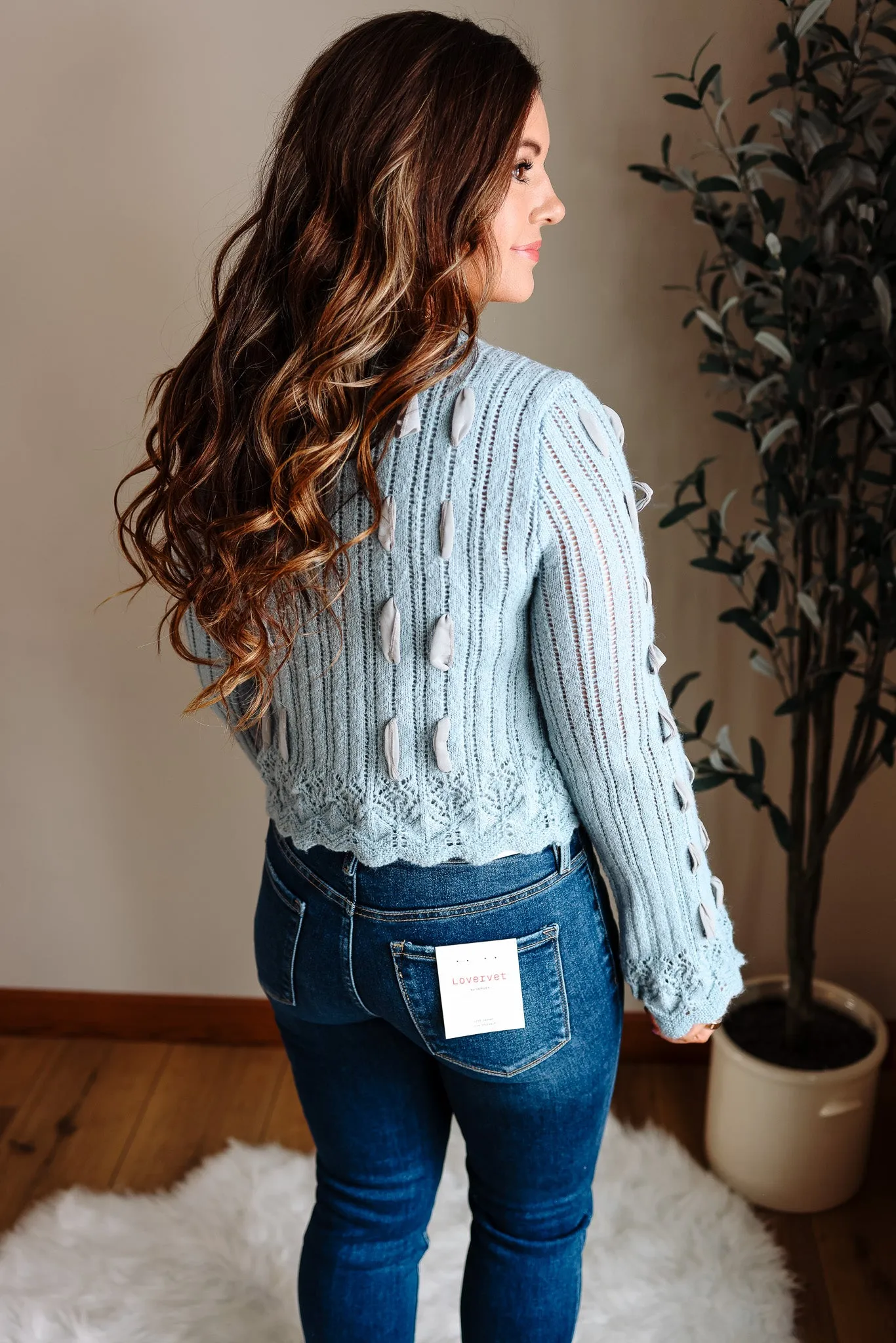 Esme Chiffon Detail Cardigan
